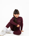 Young Rider Burgundy Long Sleeved Top