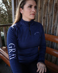 Navy Blue 1/4 Zip Sweatshirt