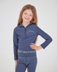 Young Rider Steel Blue Fleece Lined Base Layer