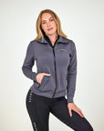 Grey Soft-Shell Riding Jacket