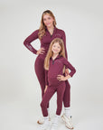 Young Rider Burgundy Leggings
