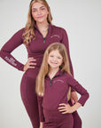 Young Rider Burgundy Base Layer