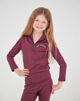 Young Rider Burgundy Base Layer