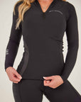 Fleece Lined Black Base Layer
