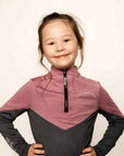 Pink and grey base layer with child model