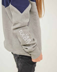 Young Rider Two-Tone Navy & Grey Sweatshirt