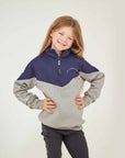 Young Rider Two-Tone Navy & Grey Sweatshirt