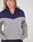 Two-Tone Navy & Grey Sweatshirt
