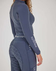 Fleece Lined Steel Blue Renew Leggings