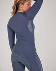 Fleece Lined Steel Blue Renew Leggings