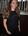 Black Cotton T-Shirt