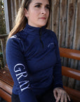 Blue 1/4 Zip Sweatshirt