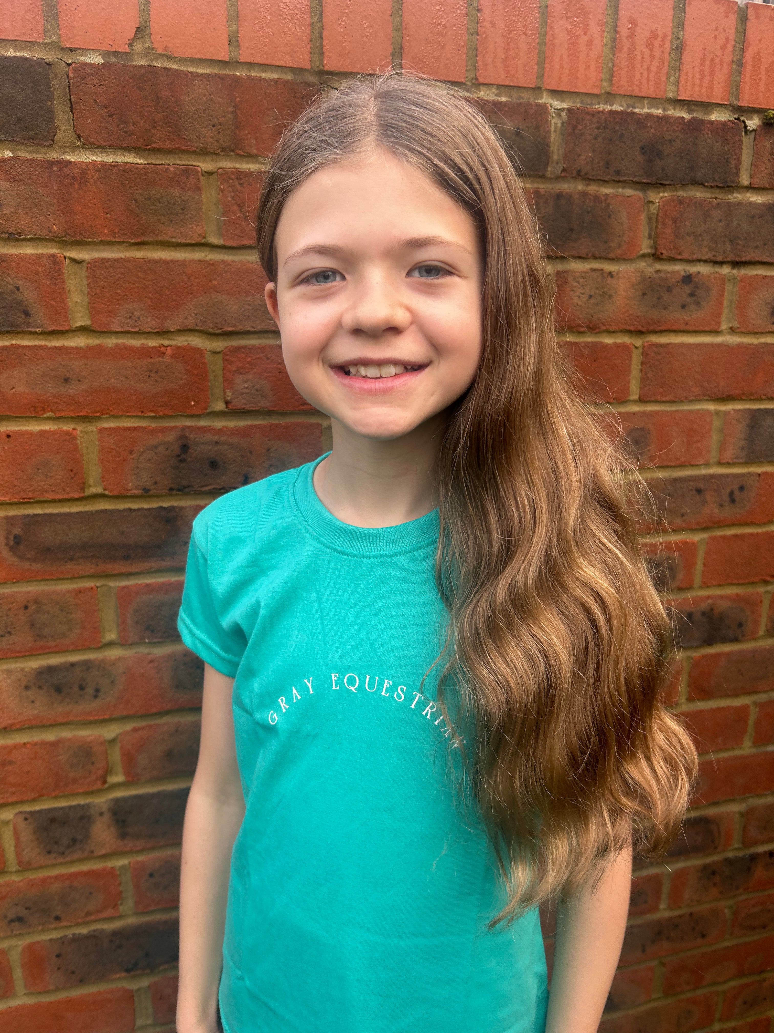 Young Rider Teal Cotton T-shirt