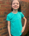 Young Rider Teal Cotton T-shirt