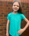 Young Rider Teal Cotton T-shirt