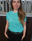 Turquoise Cotton T-Shirt