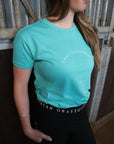 Turquoise Cotton T-Shirt
