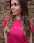 Hot Pink Cotton T-Shirt