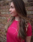Hot Pink Cotton T-Shirt