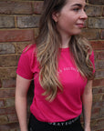 Hot Pink Cotton T-Shirt