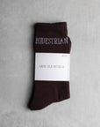 A photo of our brown renew socks.